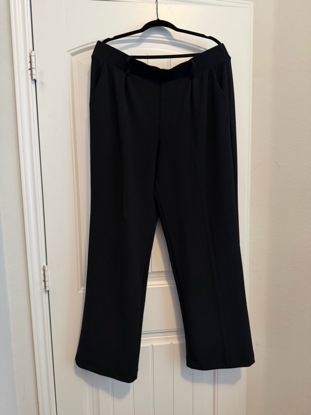 Ashley Stewart Black Wide Leg Dress Pants
